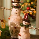 Birchbark snowmen Birchbark snowmen