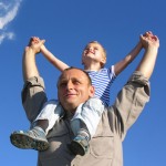 grandfather and grandson with cloud grandfather and grandson with cloud
